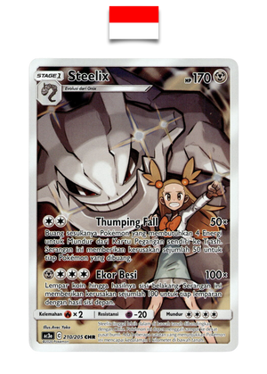 Carte Pokémon – Steelix 210/205 CHR – AC3a – Indonésien - Quest Corner