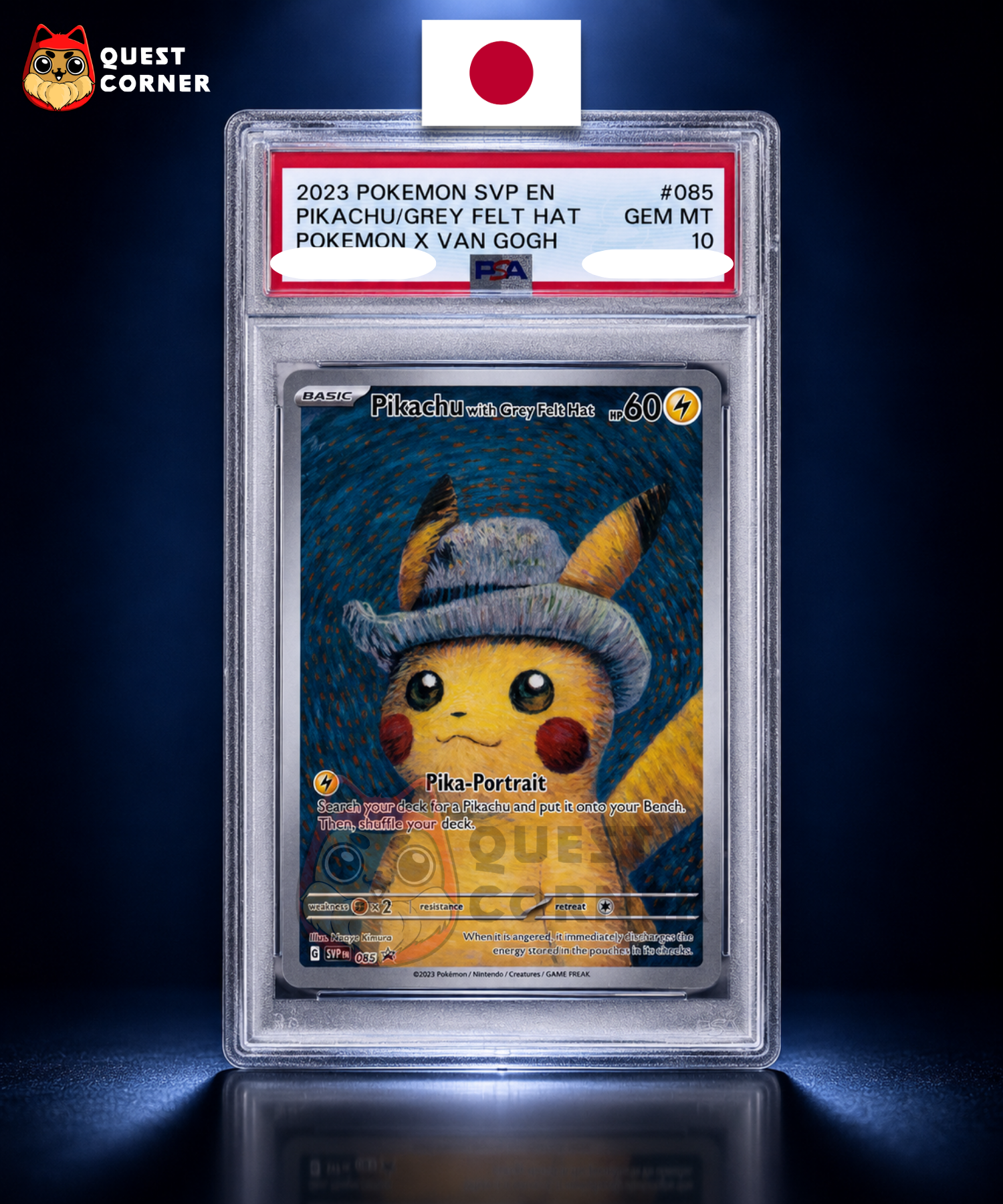 Pikachu X VAN GOGH 085/SVP Promo – SVP – Anglais – PSA 10 - Quest Corner