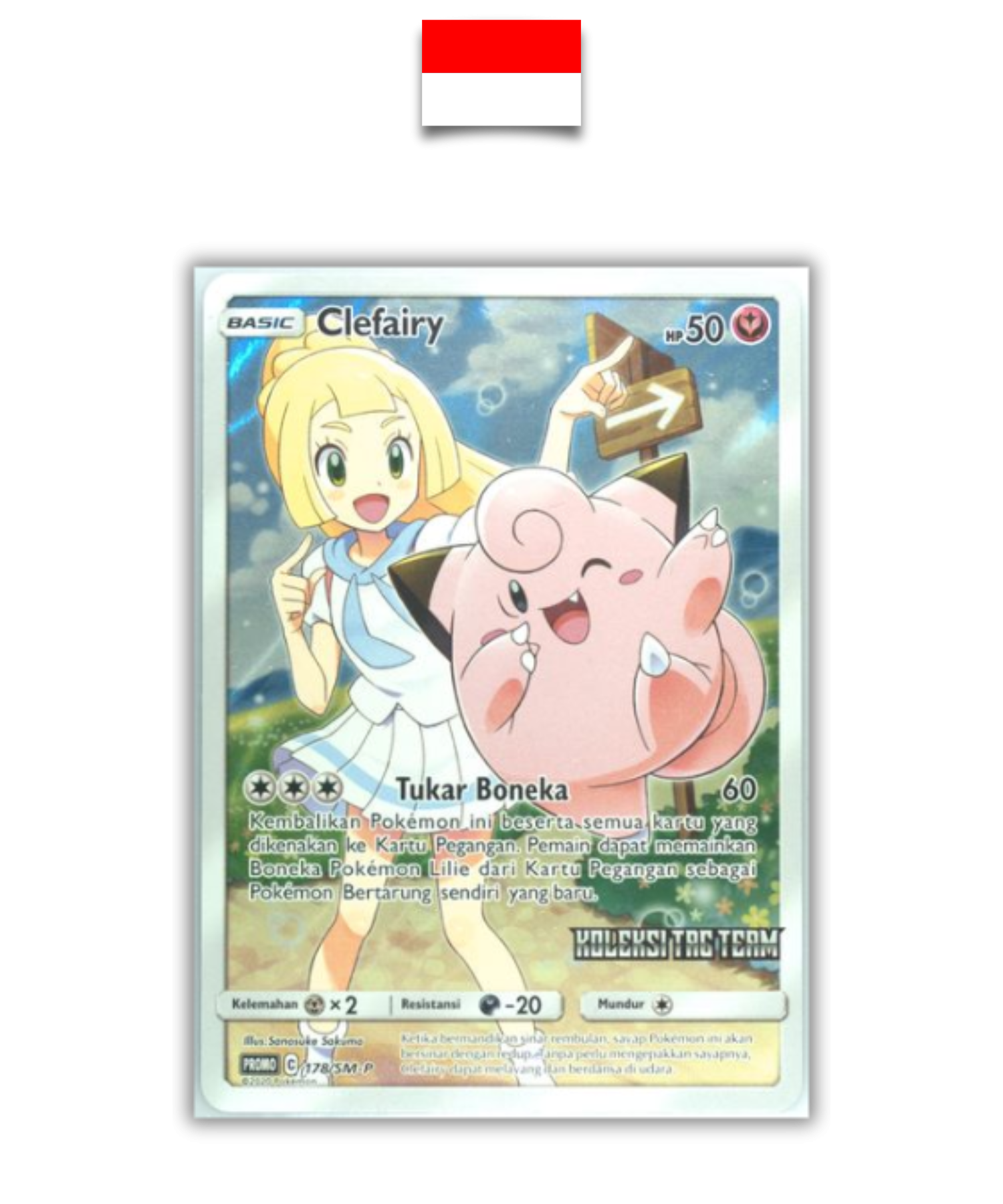 Carte Pokémon – Mélofée Koleksi Tag Team 178/SM-P – Indonésien - Quest Corner