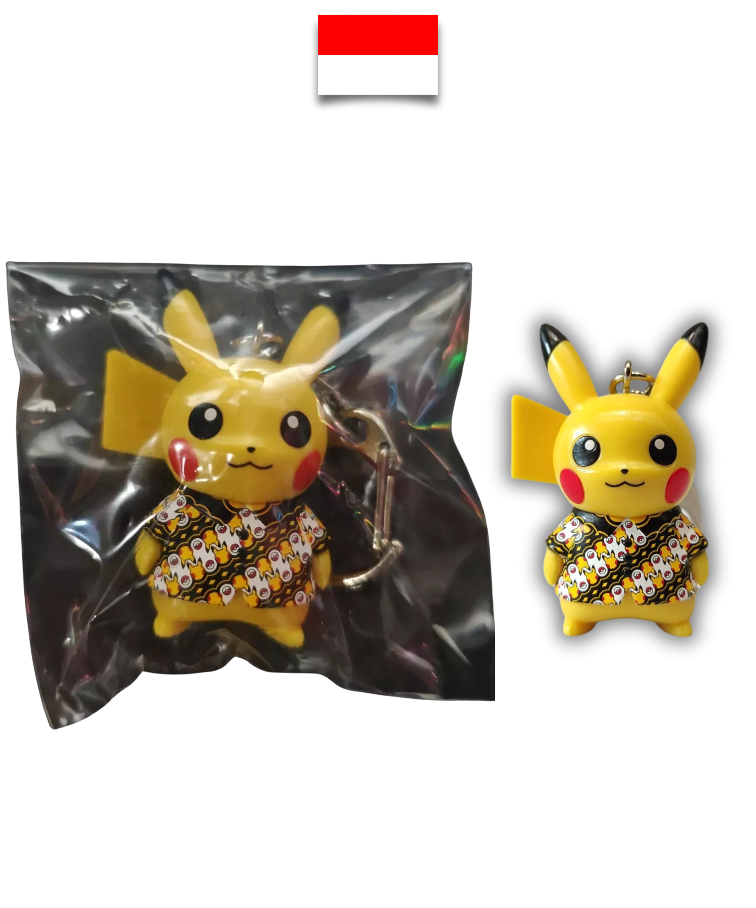 Porte-Clé Pokémon – Pikachu Batik – Indonésien - Quest Corner