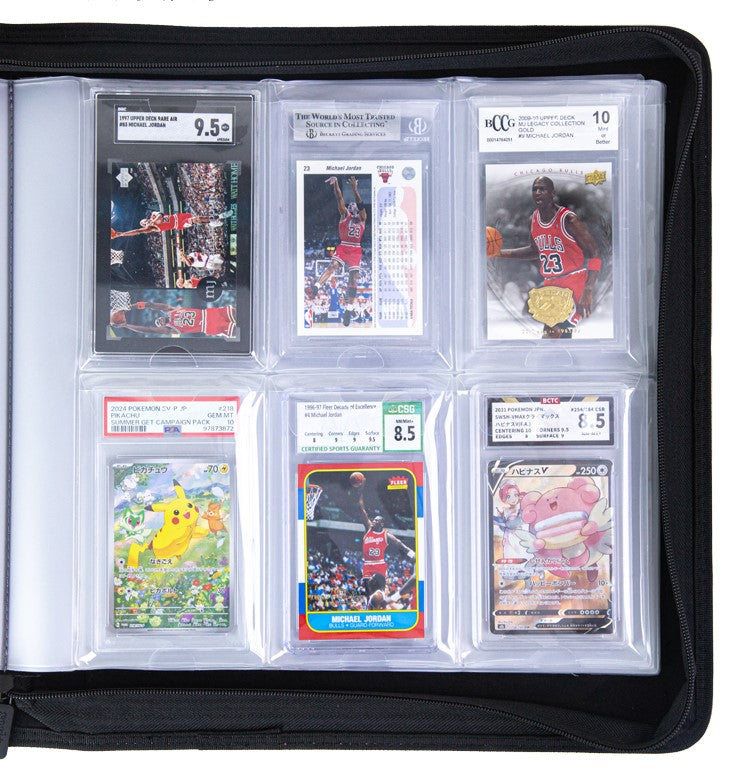 Accessoires TCG – Binder Zip noir pour cartes gradées PSA – Sanseking - Quest Corner