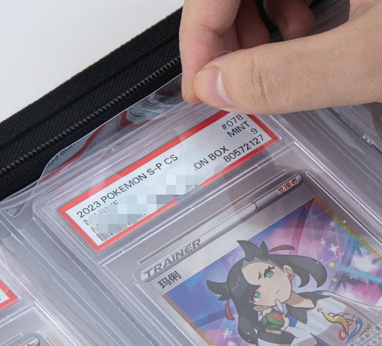 Accessoires TCG – Binder Zip noir pour cartes gradées PSA – Sanseking - Quest Corner