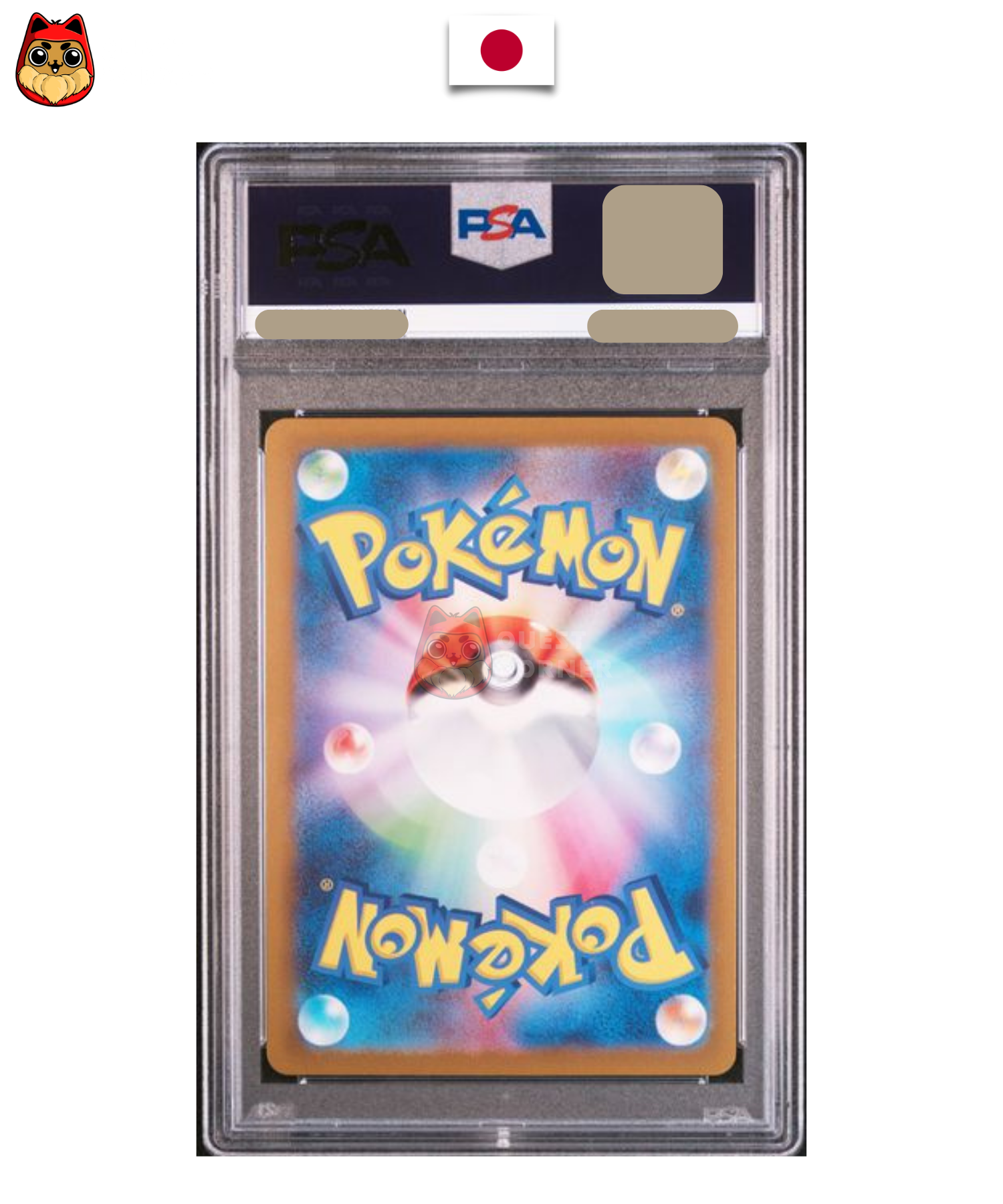 Carte gradée Pokémon – Herbizarre 002/165 – Reverse Master Ball – SV2a 151 – PSA 10 – Japonais - Quest Corner