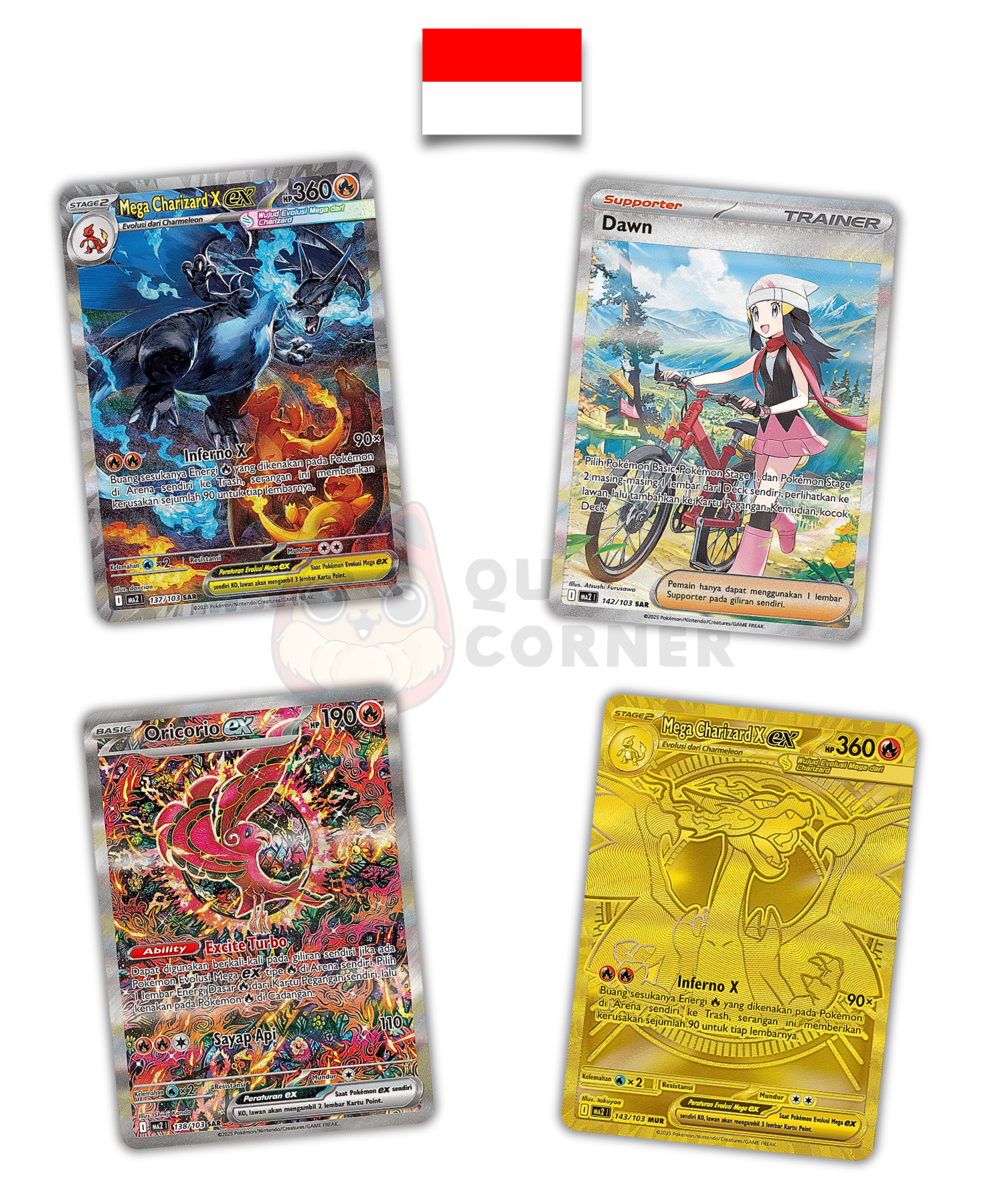 Booster Pokémon - Inferno X - Kobaran Biru - Ma2 - Indonésien - Quest Corner