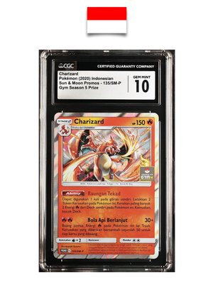 Carte Pokémon – Dracaufeu 135/SM-P Promo – CGC 10 – Indonésien - Quest Corner