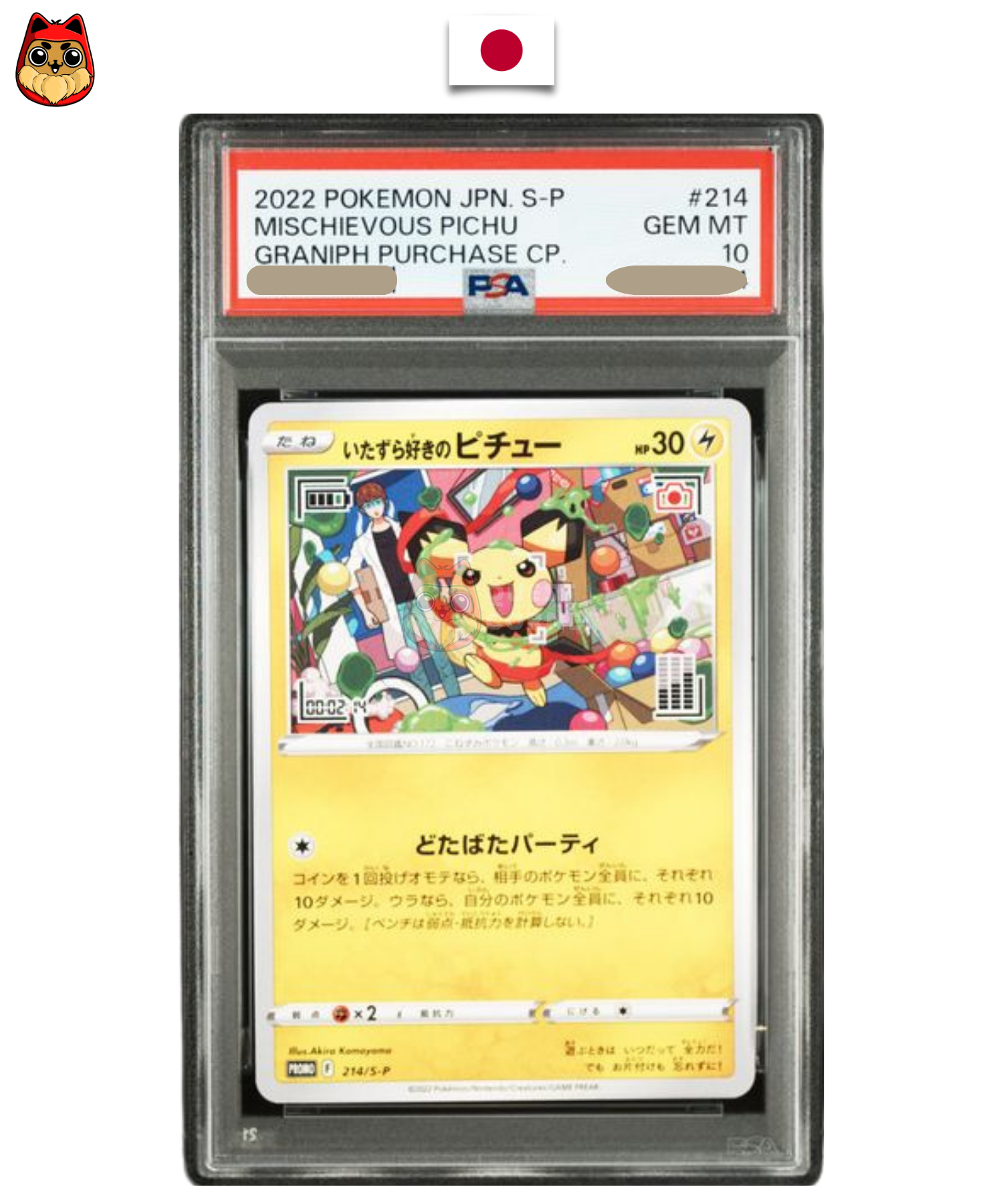 Carte gradée Pokémon – Pichu 214/S-P – Promo – PSA 10 – Japonais - Quest Corner