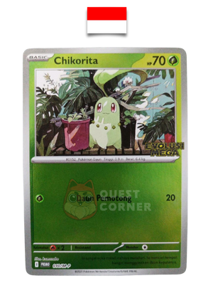 Carte Pokémon – Germignon 010/M-P – Reverse Holo – Promo Stamp – Evolusi Mega – Indonésien - Quest Corner