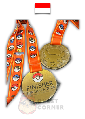 Médaille Pokémon – Pokemon Run Indonesia 2024 – Pikachu – Surabaya Finisher – Indonésie - Quest Corner