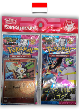Set Pokémon – Special Set Evolusi Mega – Flambino Promo – Indonésien - Quest Corner