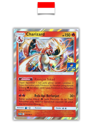 Carte Pokémon – Dracaufeu GYM 135/SM-P – Indonésien - Quest Corner