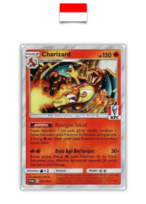 Carte Pokémon – Dracaufeu KFC 180/SM-P – Indonésien - Quest Corner
