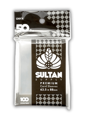 Accessoires TCG – Sultan Sleeve Onyx (x50) – 100 Microns - Quest Corner - Quest Corner