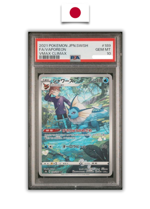 Carte Gradée Pokémon – Aquali CHR 189/184 S8b – PSA 10 – Japonais - Quest Corner