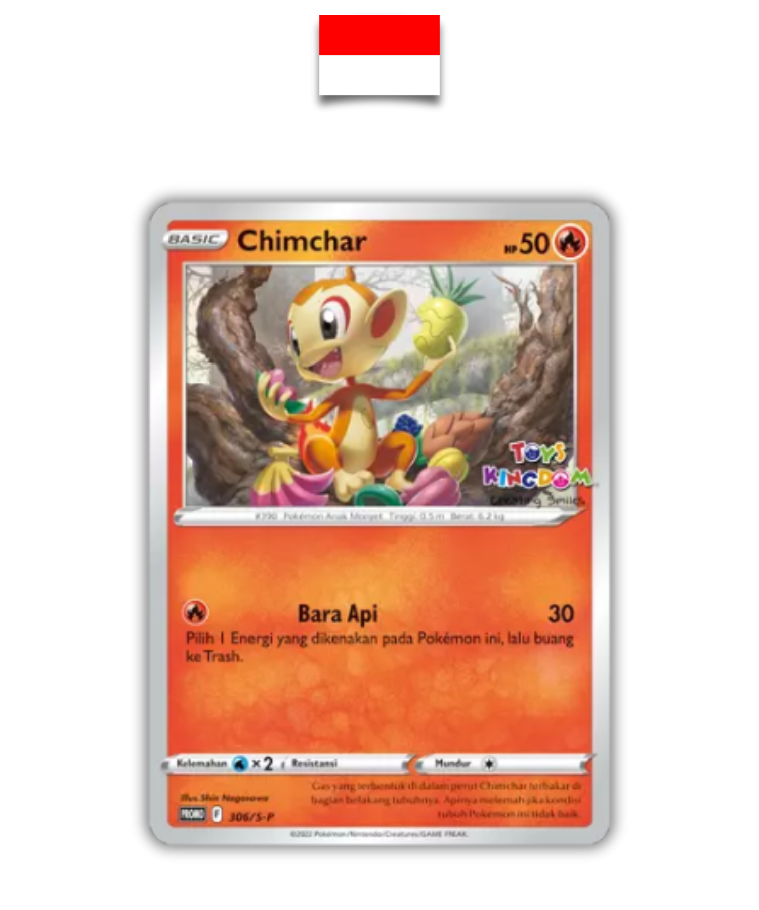 Carte Pokémon – Ouisticram Toys Kingdom 306/S-P – Indonésien - Quest Corner