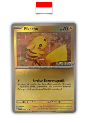 Carte Pokémon – Pikachu Stamp Paradoks 100/SV-P – Indonésien - Quest Corner
