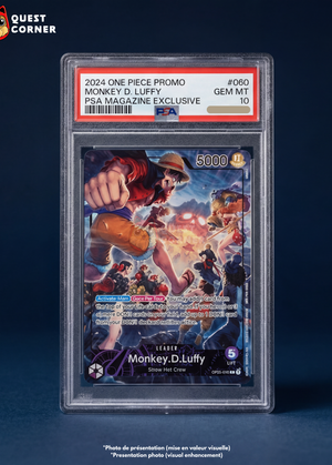 Carte Gradée One Piece – Monkey D. Luffy OP05-060 – PSA Magazine – PSA 10 – Anglais - Quest Corner