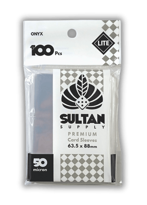Accessoires TCG – Sultan Sleeve Onyx (x100) – 50 Microns - Quest Corner - Quest Corner