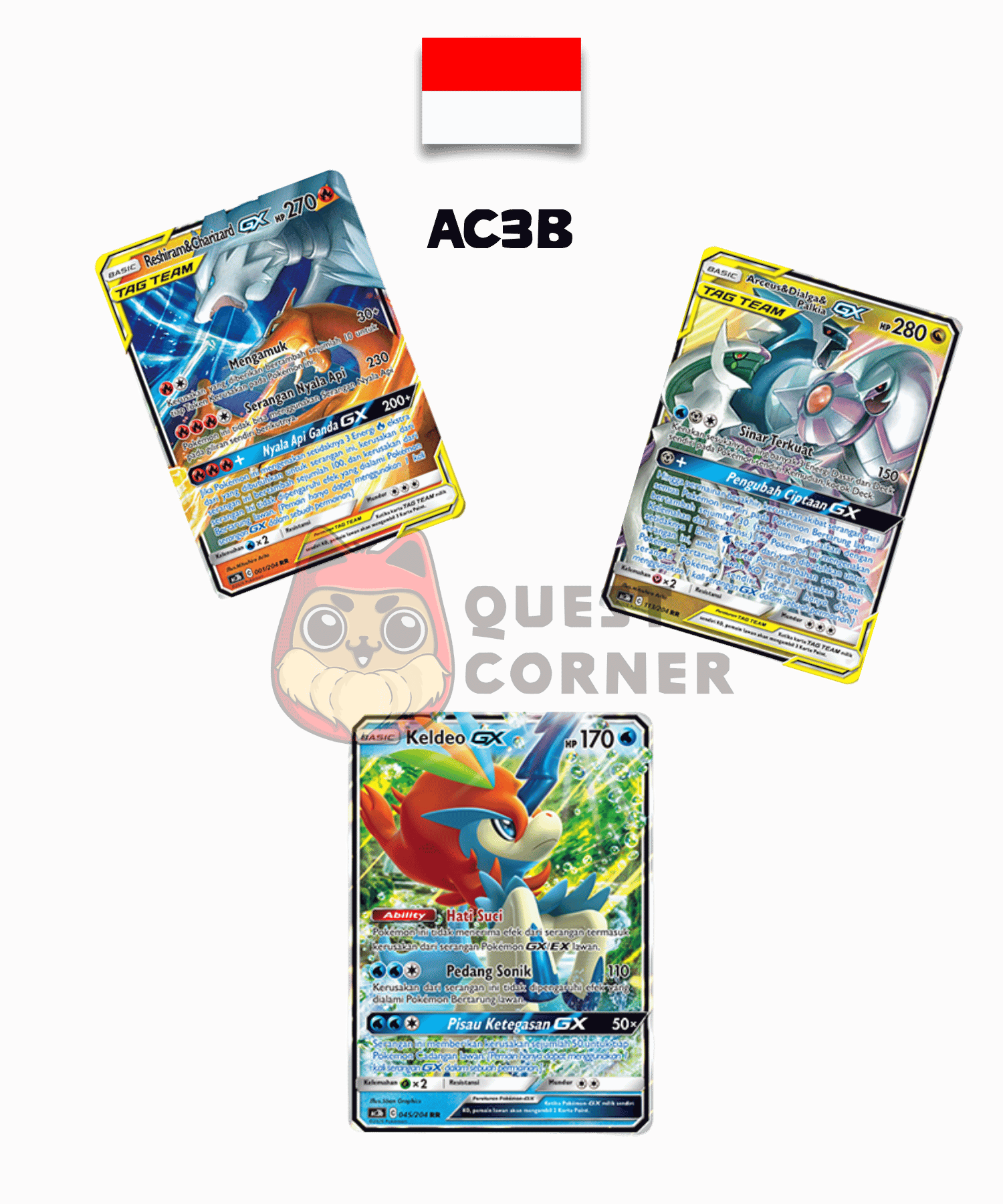 Bundle Pokémon – Soleil & Lune Tag Team : Zekrom & Pikachu + Dracaufeu & Reshiram - Quest Corner
