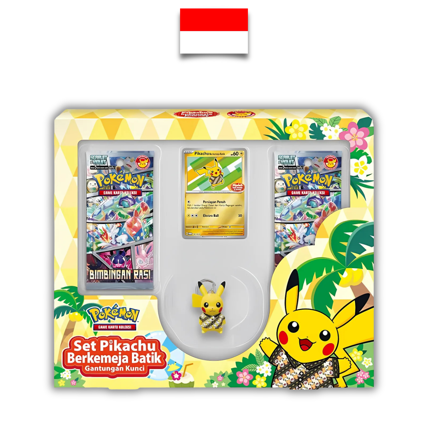 Set Pikachu Berkemeja Batik Gantungan Kunci – Bimbingan Rasi SV7S - Indonesian