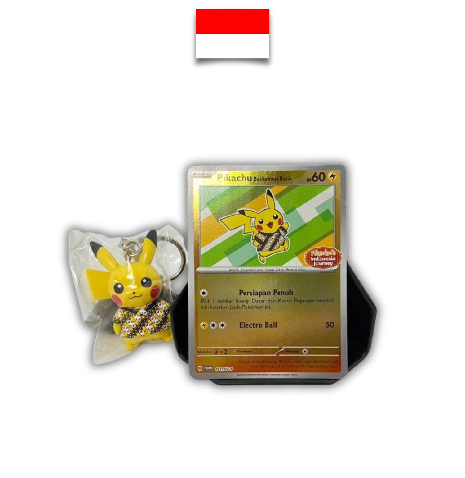 Set Pikachu Berkemeja Batik Gantungan Kunci – Bimbingan Rasi SV7S - Indonesian