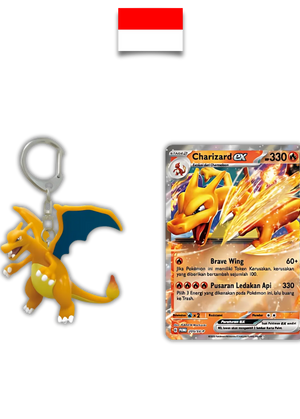 Charizard Key Chain Set – Kilat Rasi SV8S - Indonesian - Quest Corner