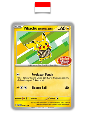Carte Pokémon – Pikachu Batik Vert sealed 101/SV-P – Indonésien - Quest Corner