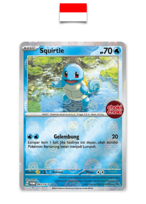 Carte Pokémon – Carapuce 063/SV-P Promo Choki Choki – Indonésien - Quest Corner