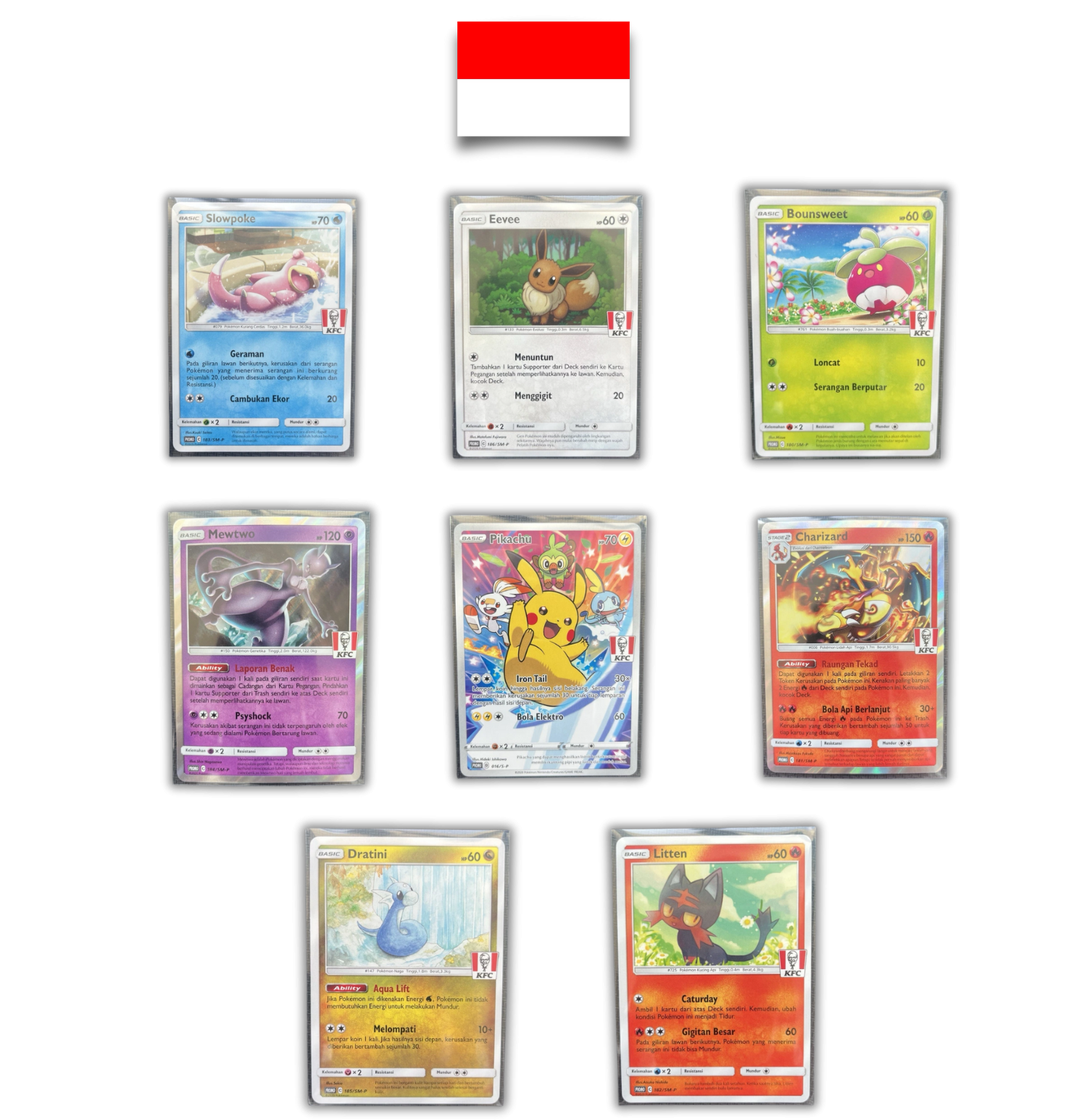 Set de Cartes Promo KFC Indonésie 2021 - Quest Corner