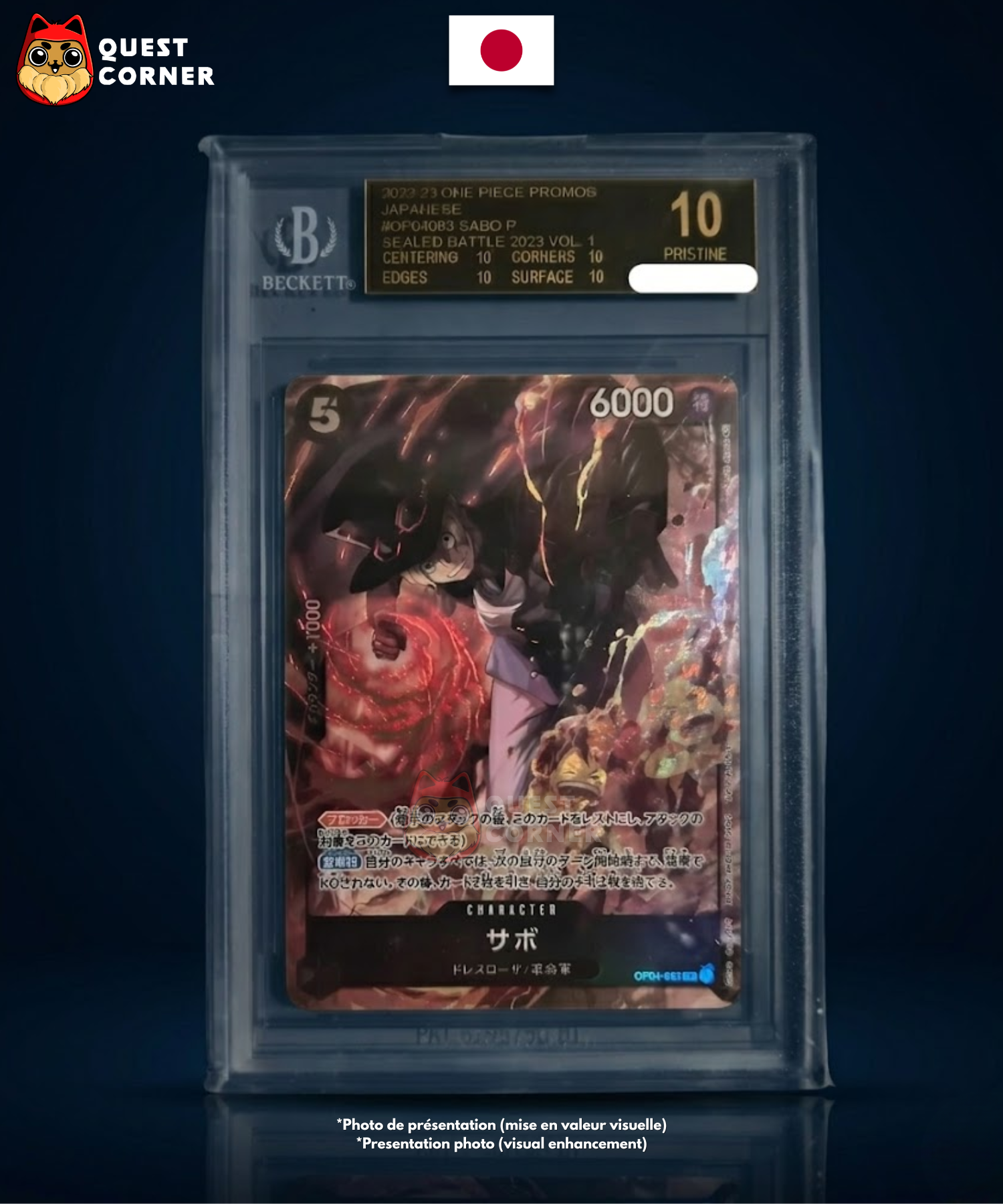 Carte Gradée One Piece – Sabo OP04-083 8 Pack Battle Prize – BGS 10 Black Label – Japonais - Quest Corner - Quest Corner