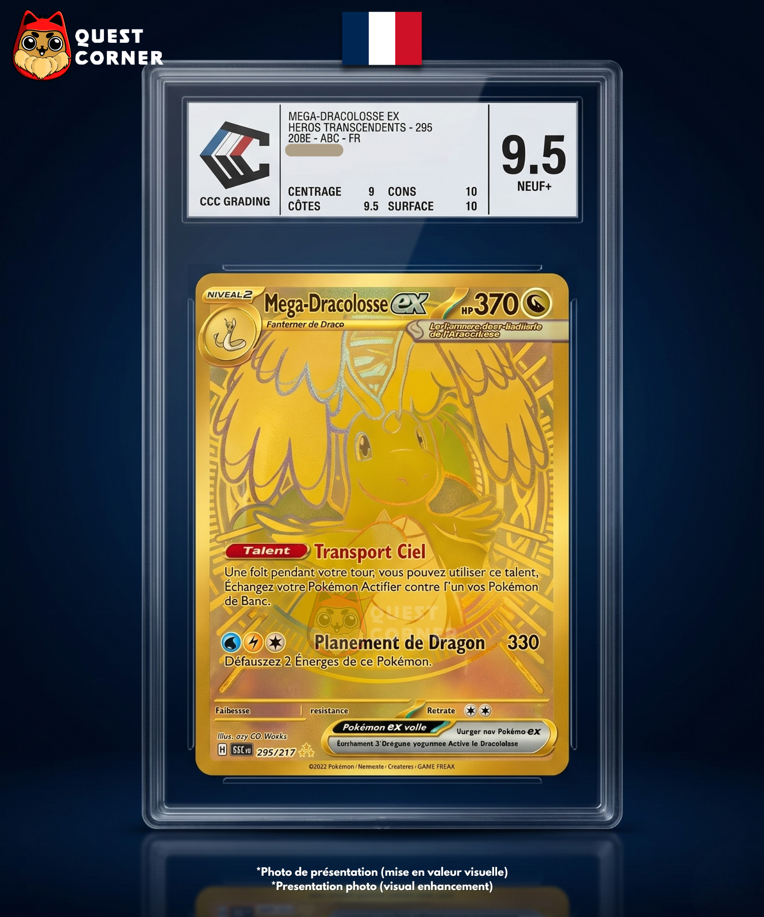 Méga Dracolosse MUR 295/217 – Héros Transcendants – Français - CCC 9.5 - Quest Corner