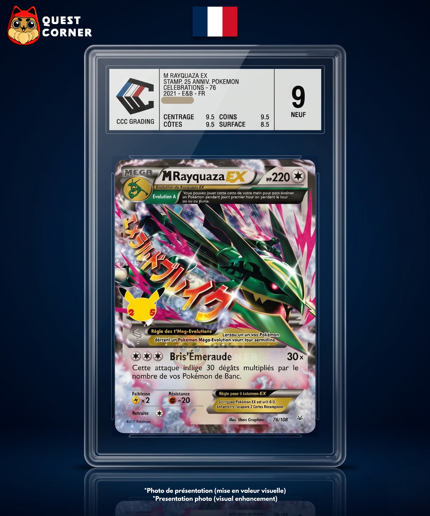 M Rayquaza EX 76/108 – Célébrations – Français - CCC 9 - Quest Corner
