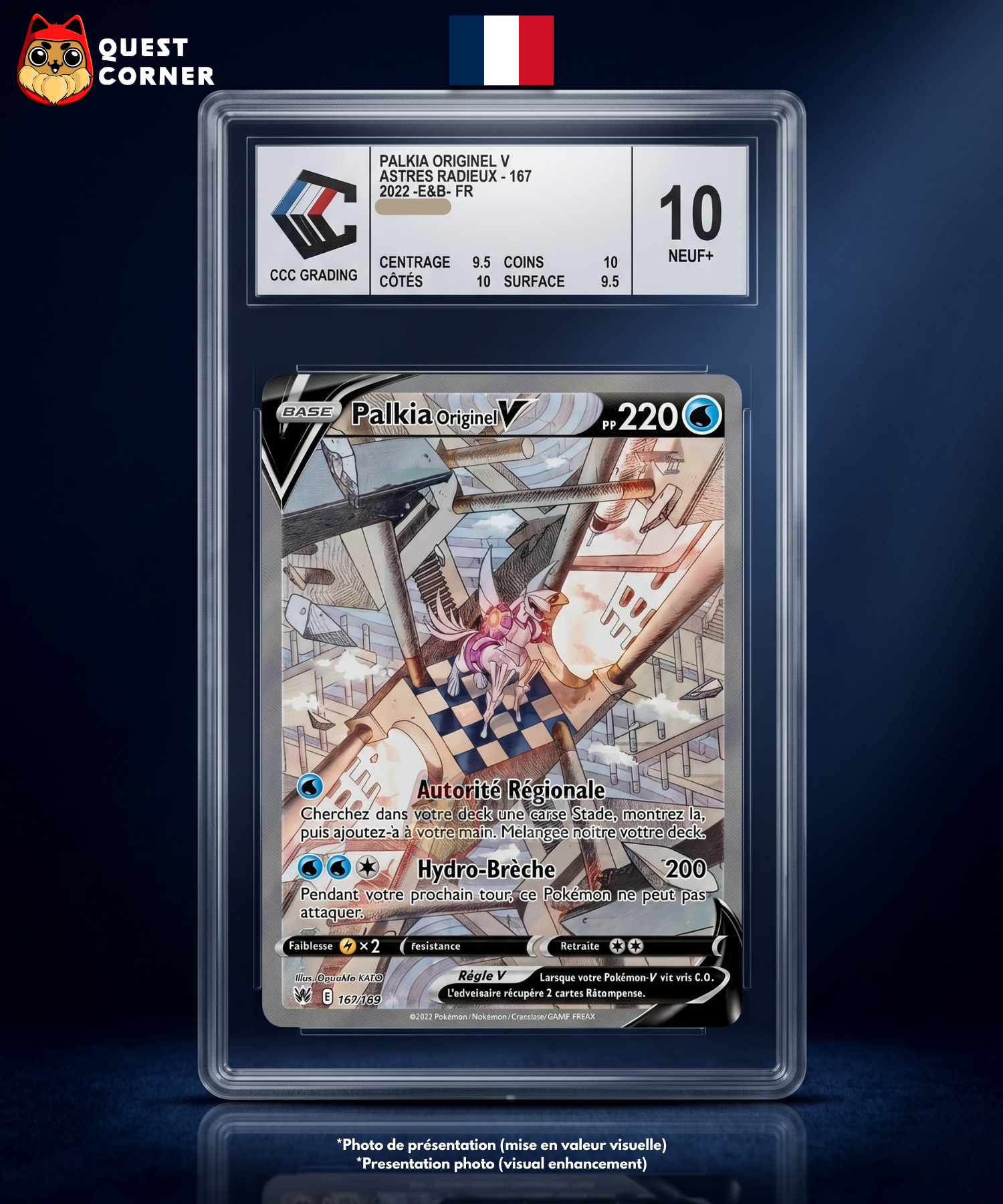 Palkia Originel V 167/189 – Astres Radieux – Français – CCC 10 - Quest Corner