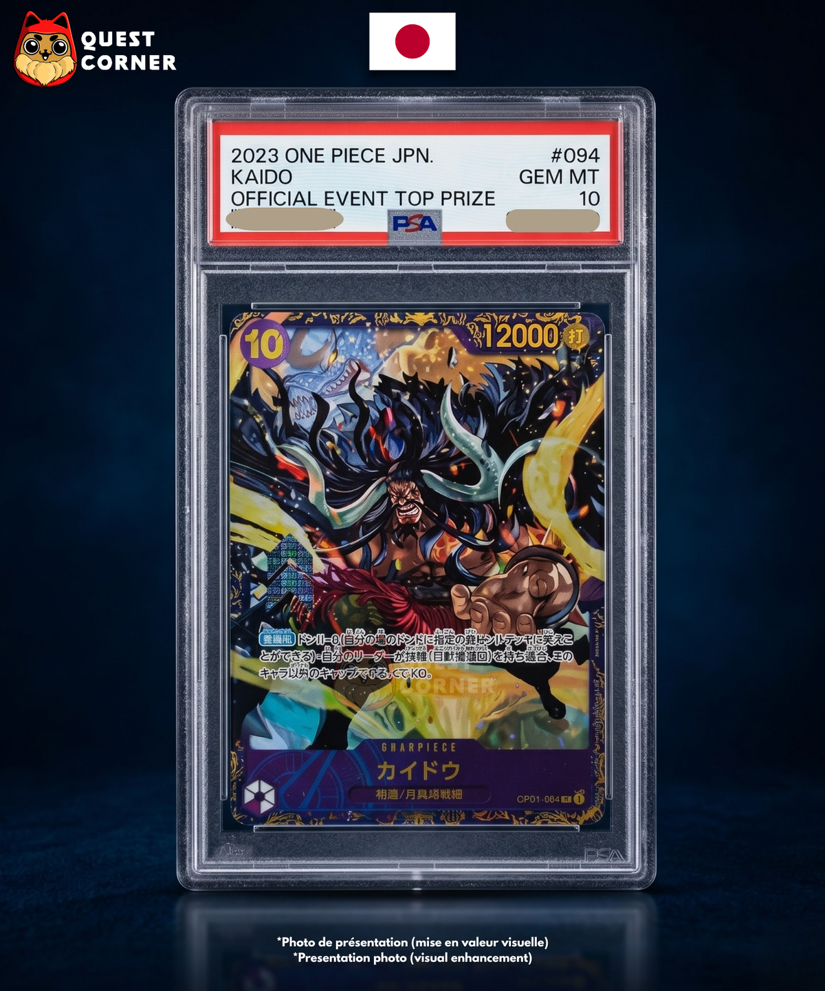 Kaido OP01-094 - Official Event Top Prize 2023 – One Piece – PSA 10
