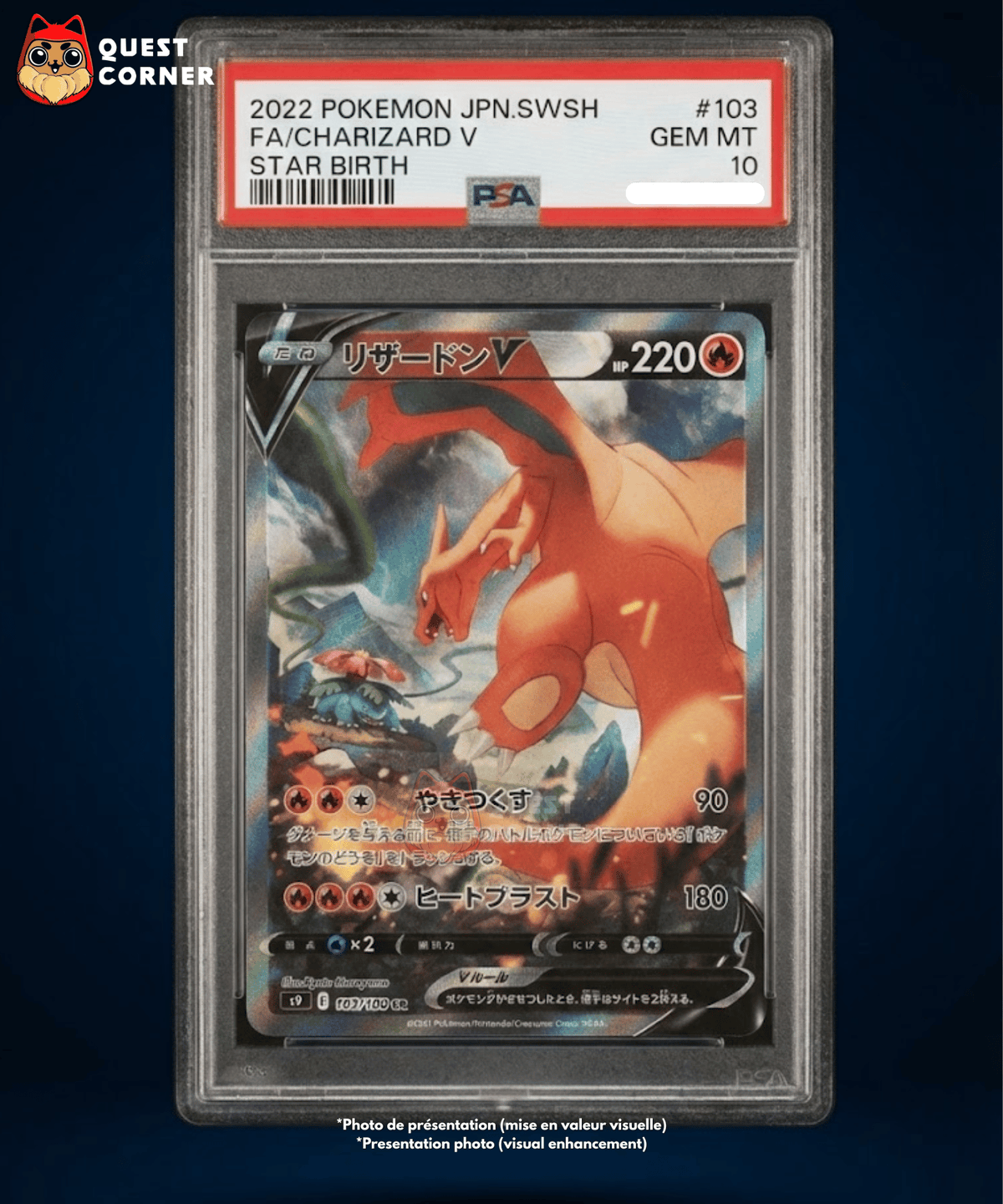 Dracaufeu 103/100 SR PSA 10 – S9 Star Birth Japonais 2022