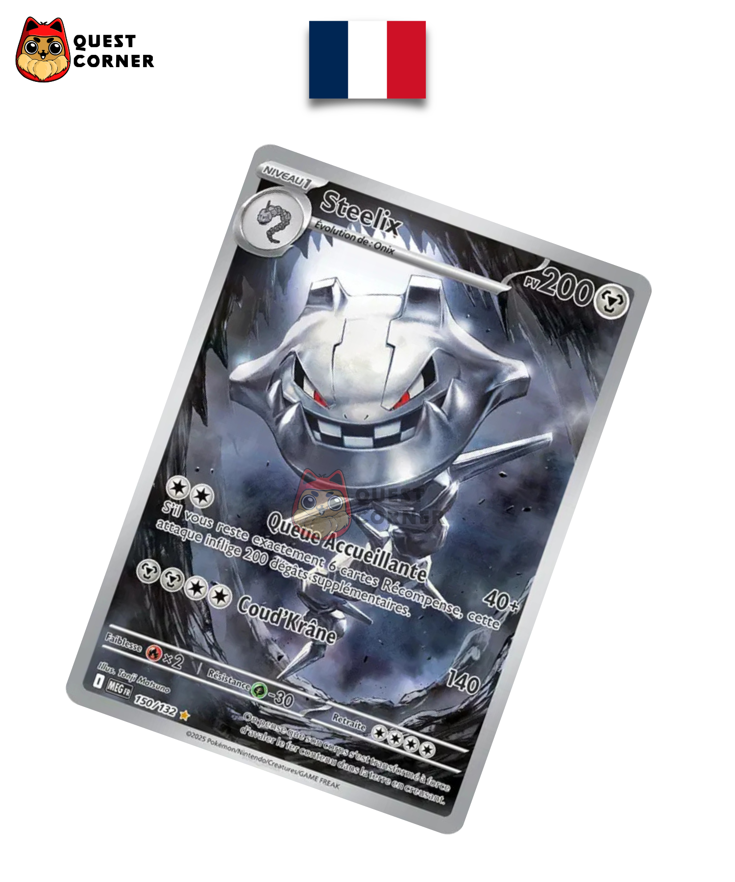 Steelix 150/132 – ìR – MEG – Français – NM - Quest Corner