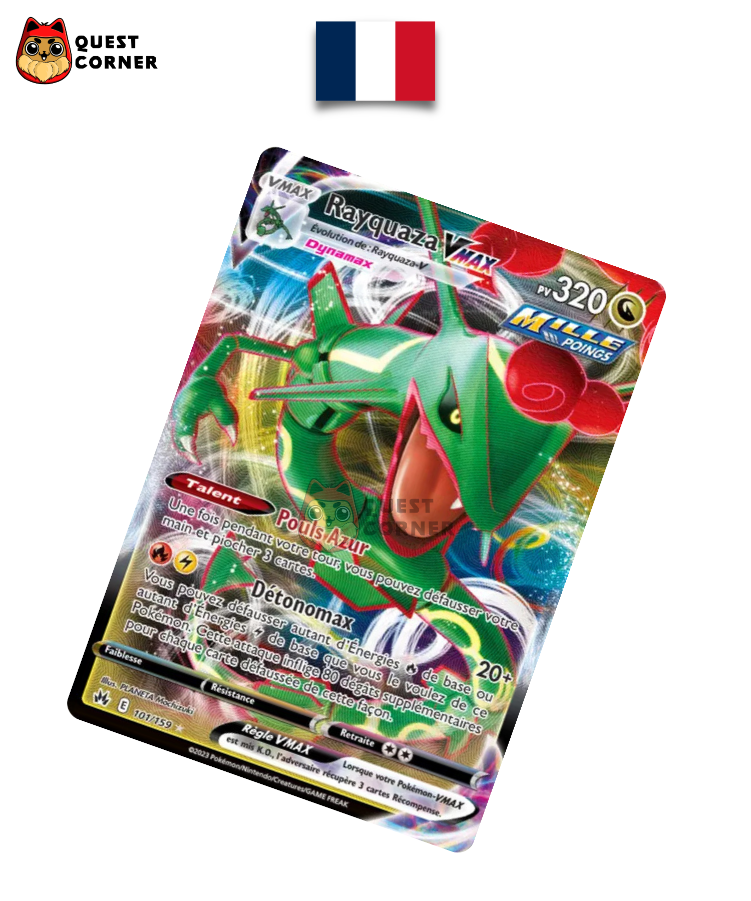 Rayquaza VMAX 101/159 – Zénith Suprême – Français – NM - Quest Corner