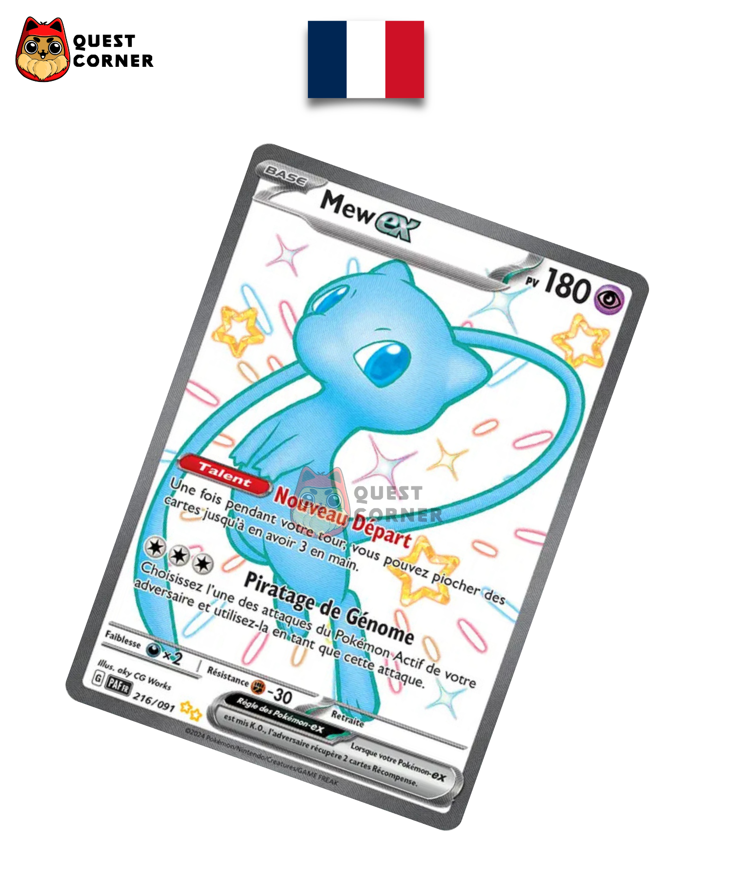 Mew ex 216/091 – PAF – Français – NM - Quest Corner