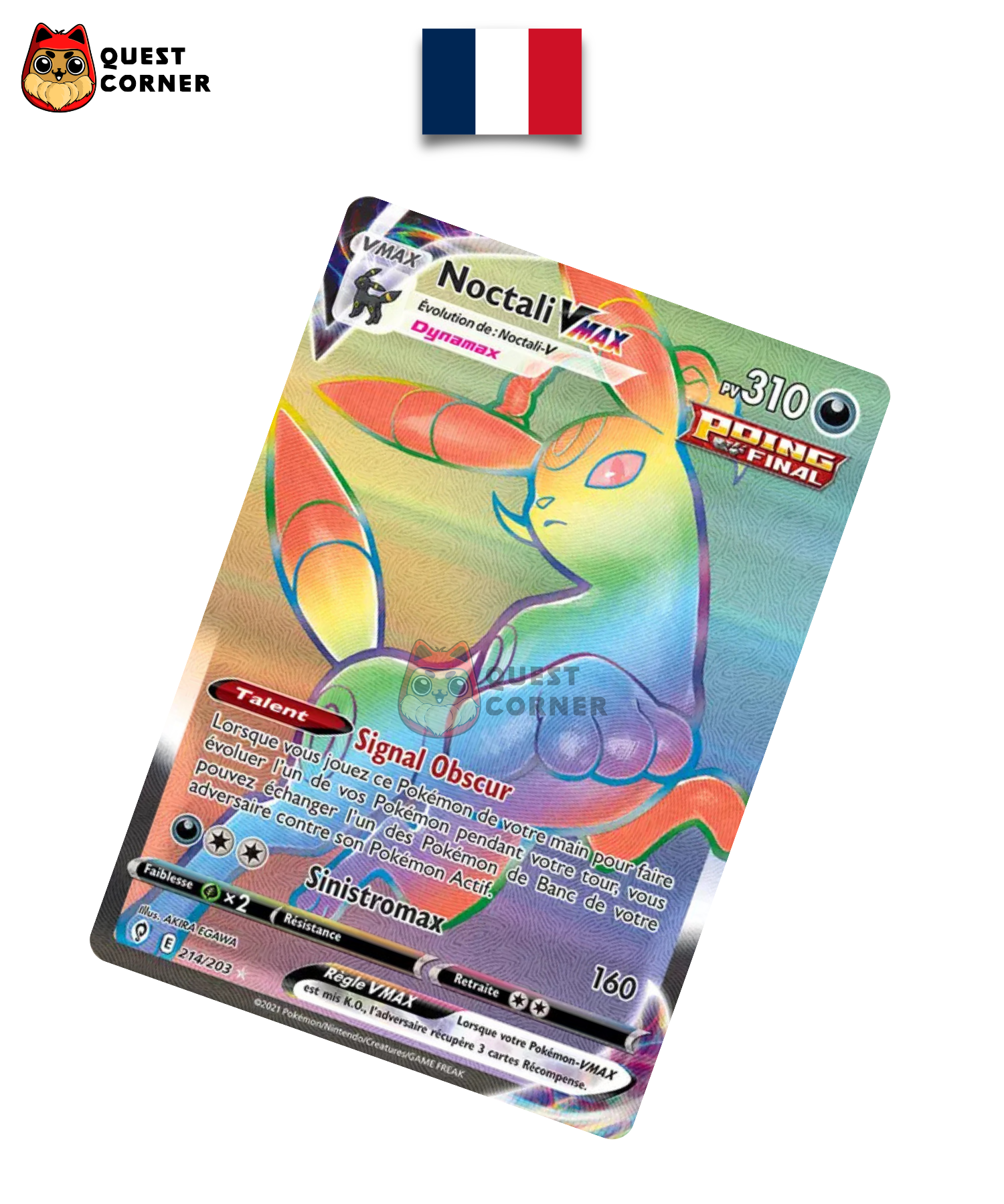 Noctali-VMAX 214/203 – EVS – Français – NM - Quest Corner