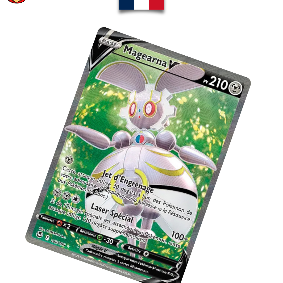 magearna v pokemon card value 182/195 Silver Storm – French – NM 30 Retreat Cost Magearna V SR[s11a 079/068](Enhanced Expansion