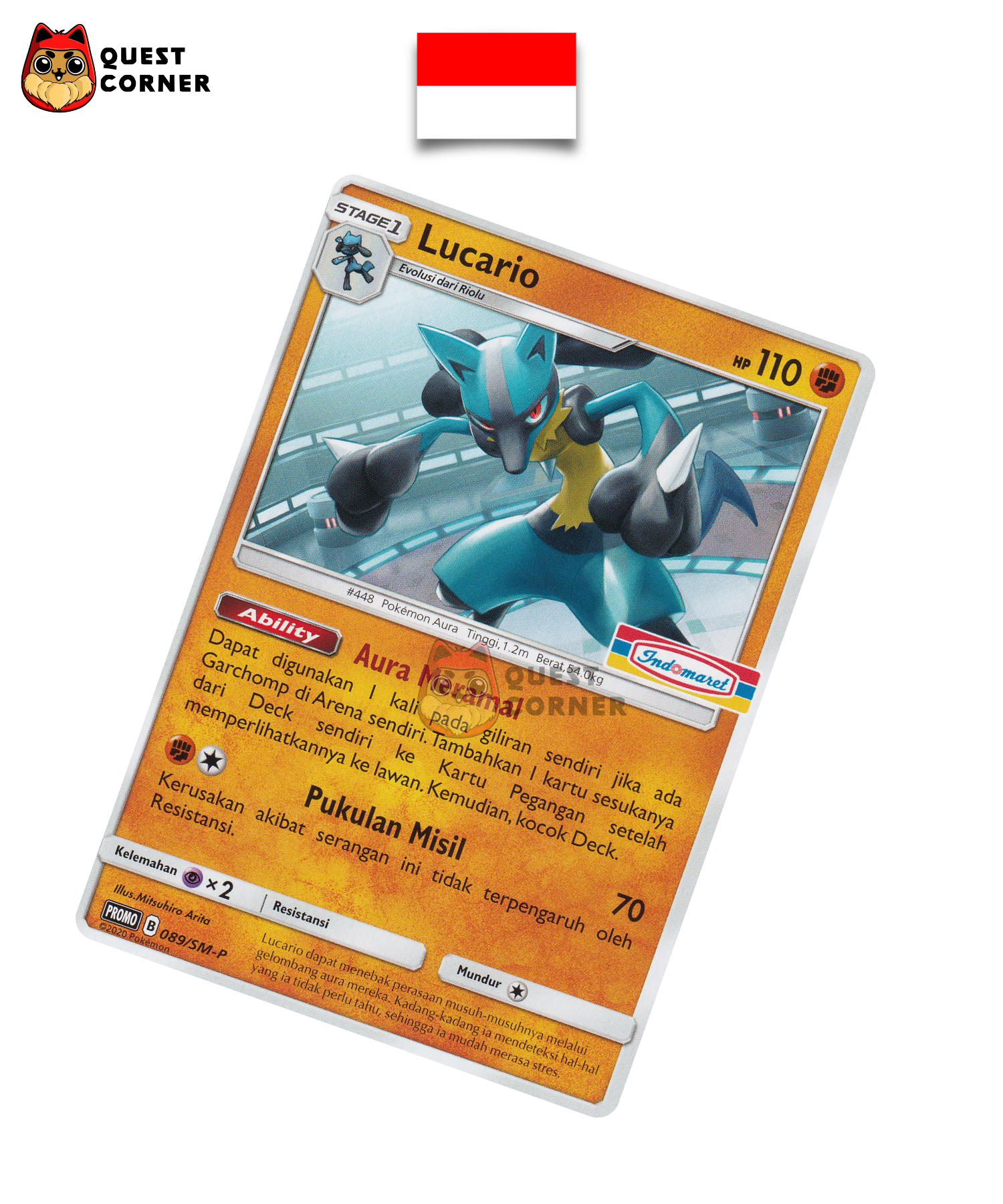 Lucario 089/SM-P Indomaret Promo – Indonésien – NM - Quest Corner