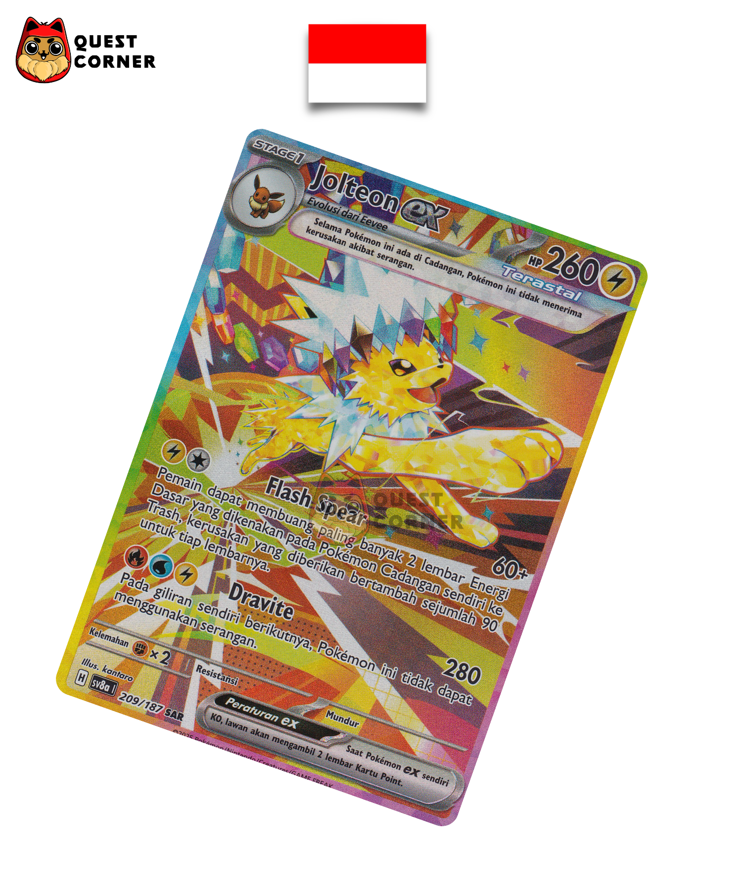 Voltali ex 209/187 SV8a SAR – Téracristal – Indonésien – NM - Quest Corner