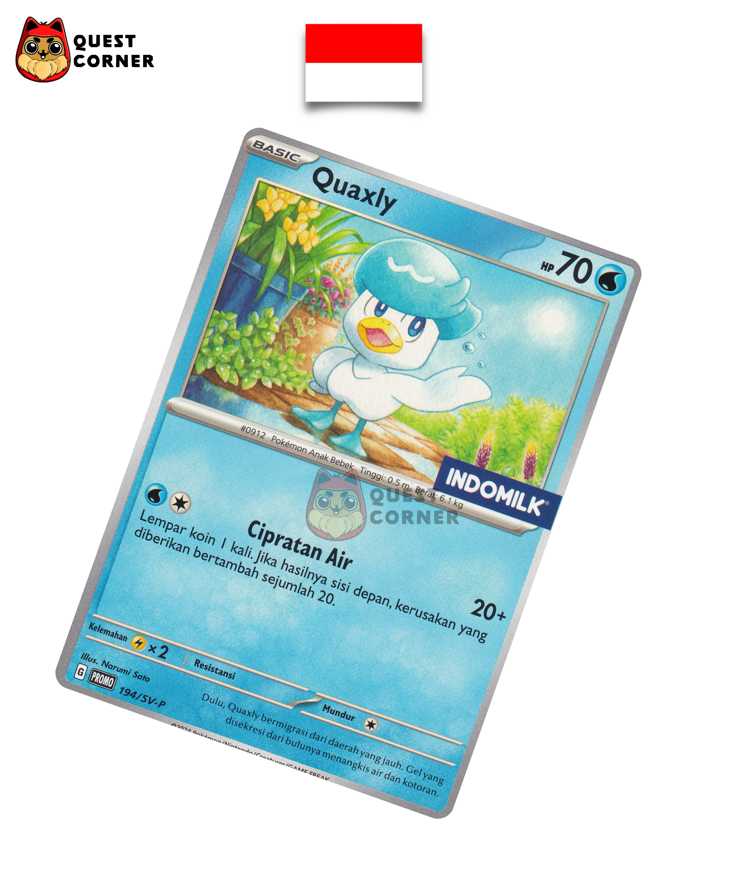 Carte Pokémon Coiffeton 194/SV-P Indomaret Promo – Indonésien – NM - Quest Corner