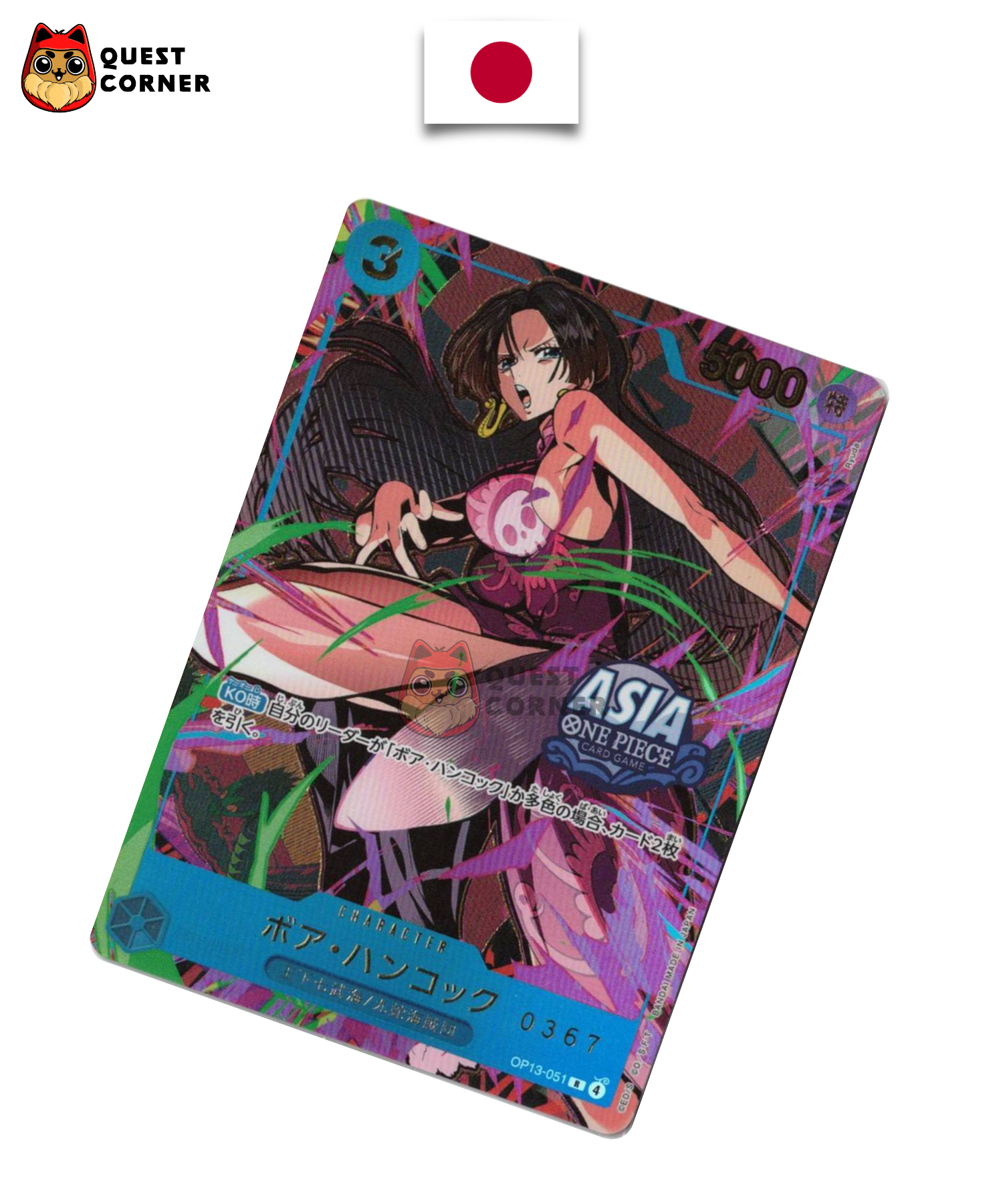 [Sur demande] Boa Hancock OP13-051 – SERIAL – Asia Stamp – Japonais - Quest Corner