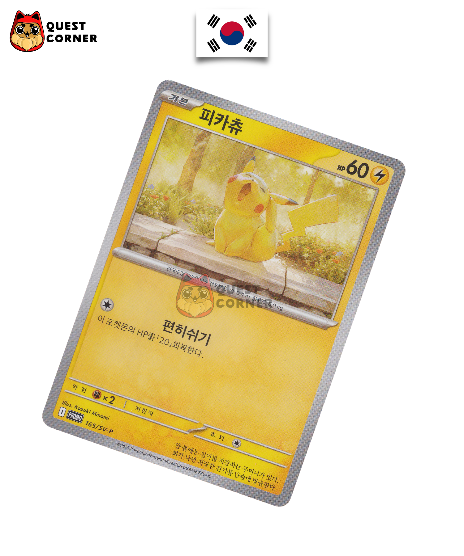 Pikachu 165/SV-P Promo – Coréen – NM - Quest Corner