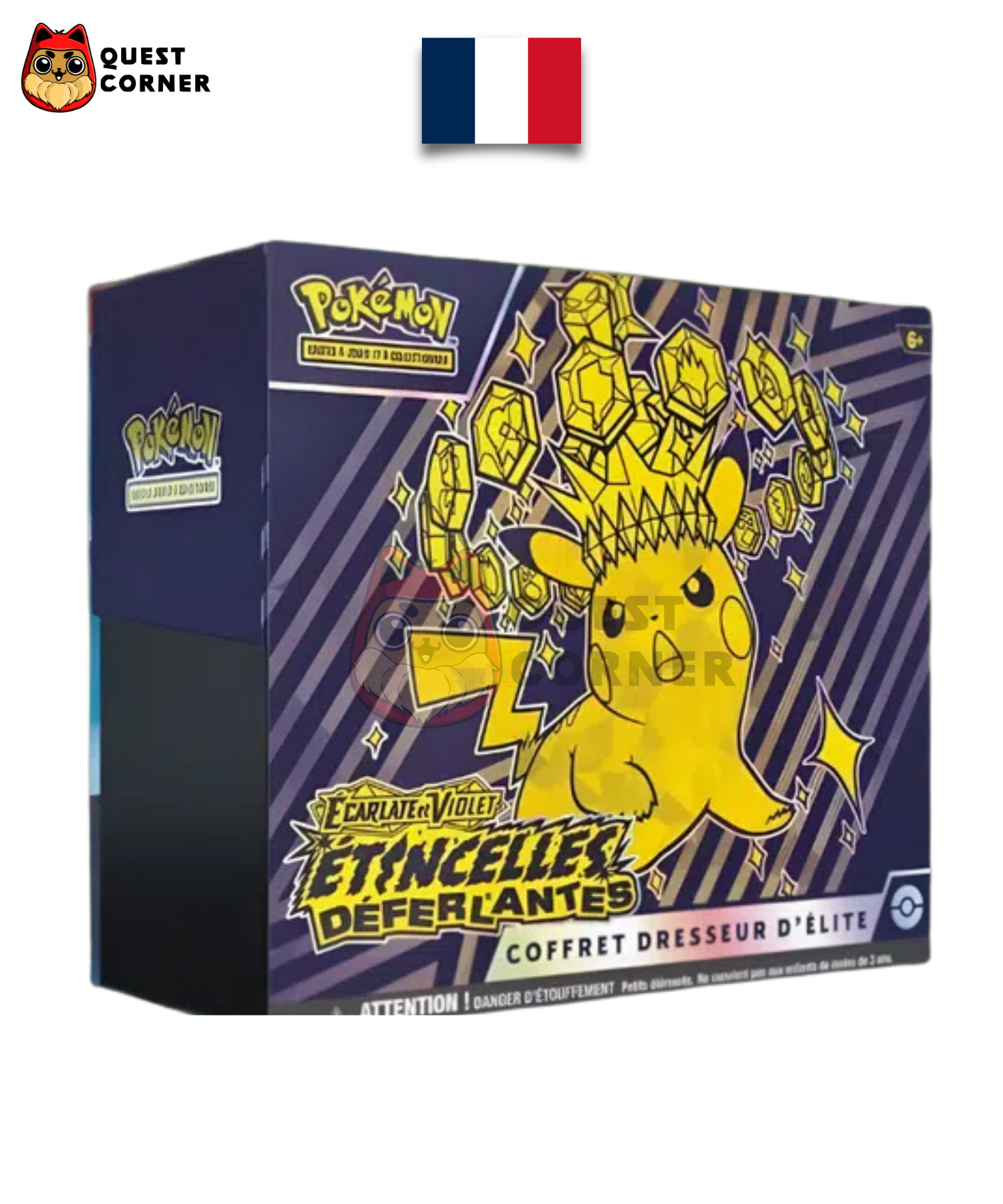Coffret Dresseur d’Élite Étincelles Déferlantes – EV08 – Français – Scellé - Quest Corner