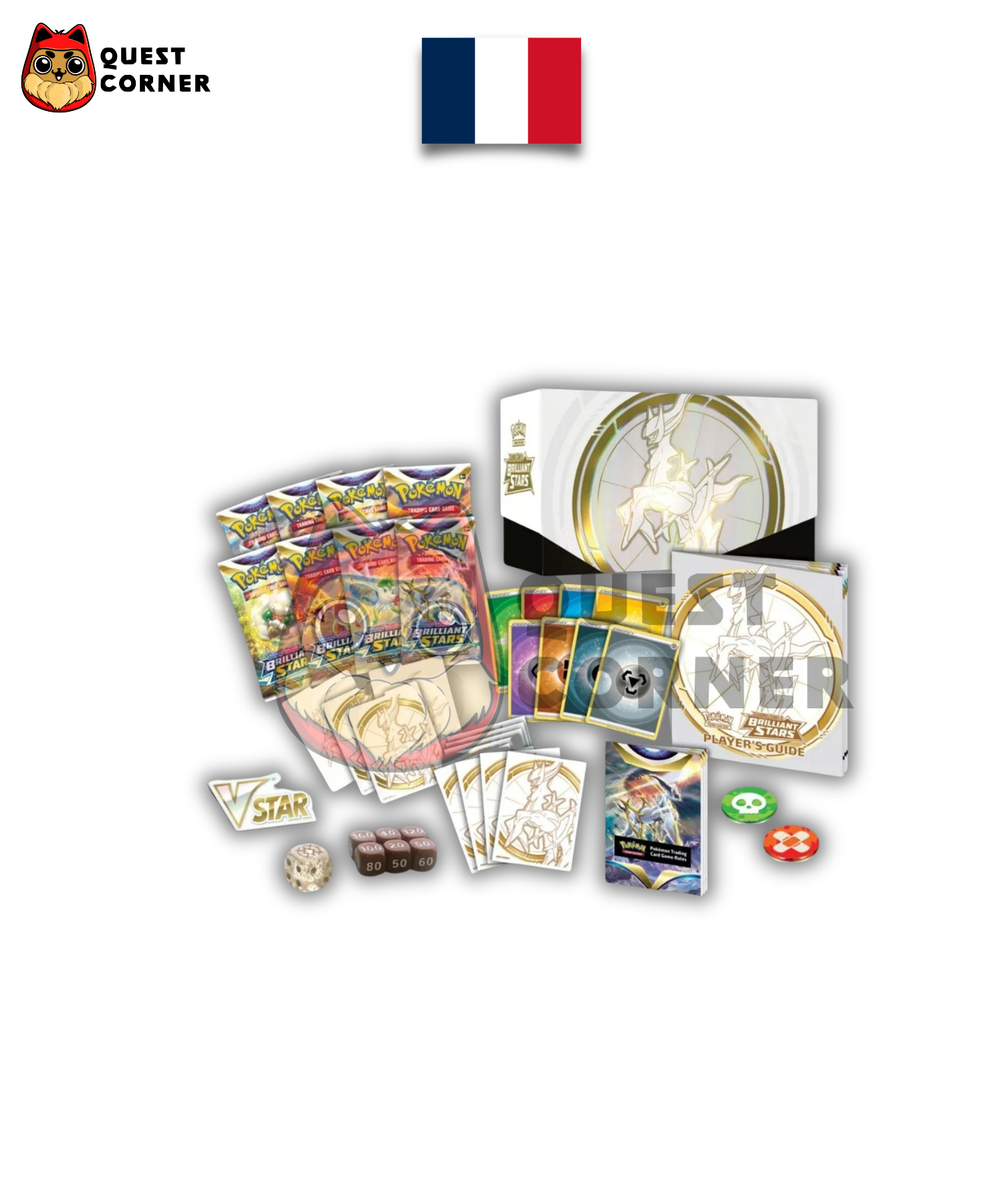 Coffret Dresseur d'Élite – Stars Étincelantes – Arceus – Français – Défauts de scellage - Quest Corner