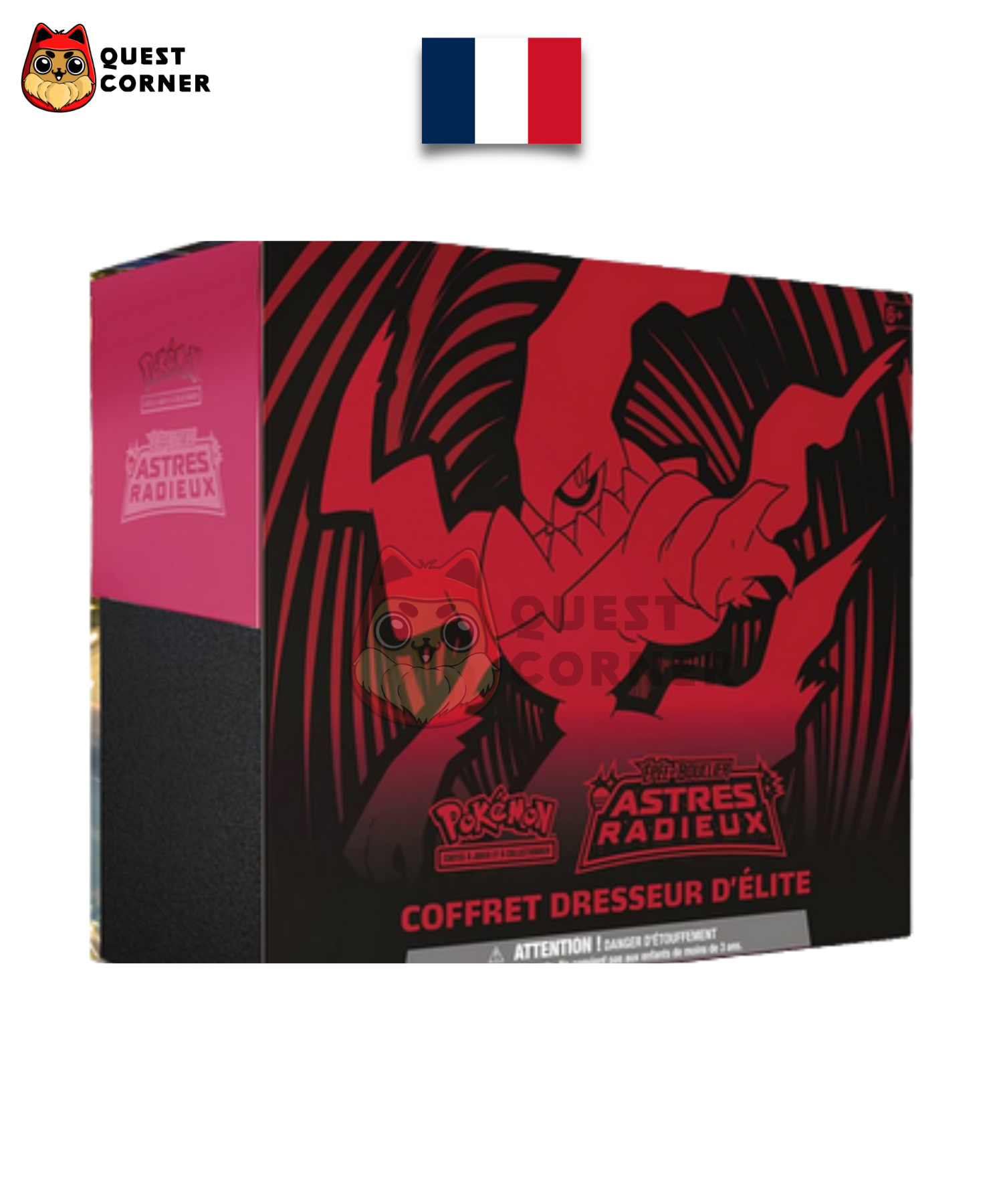 Coffret Dresseur d'Élite – Astres Radieux – ASR – Darkrai – Français – Défauts de scellage - Quest Corner