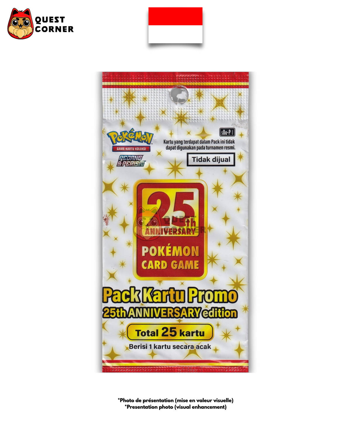 Pack Promo Pokémon – 25th Anniversary Edition – S8a-P – Indonésien – Sous scellé