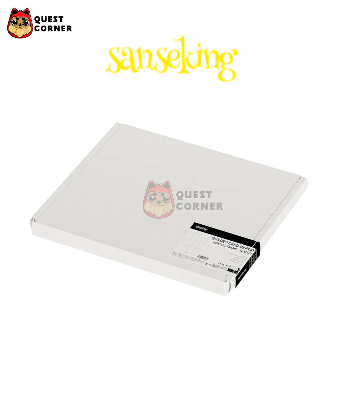 Cadre Acrylique pour 12 Cartes Gradées – 12 Slots Graded Card Display Frame – Sanseking