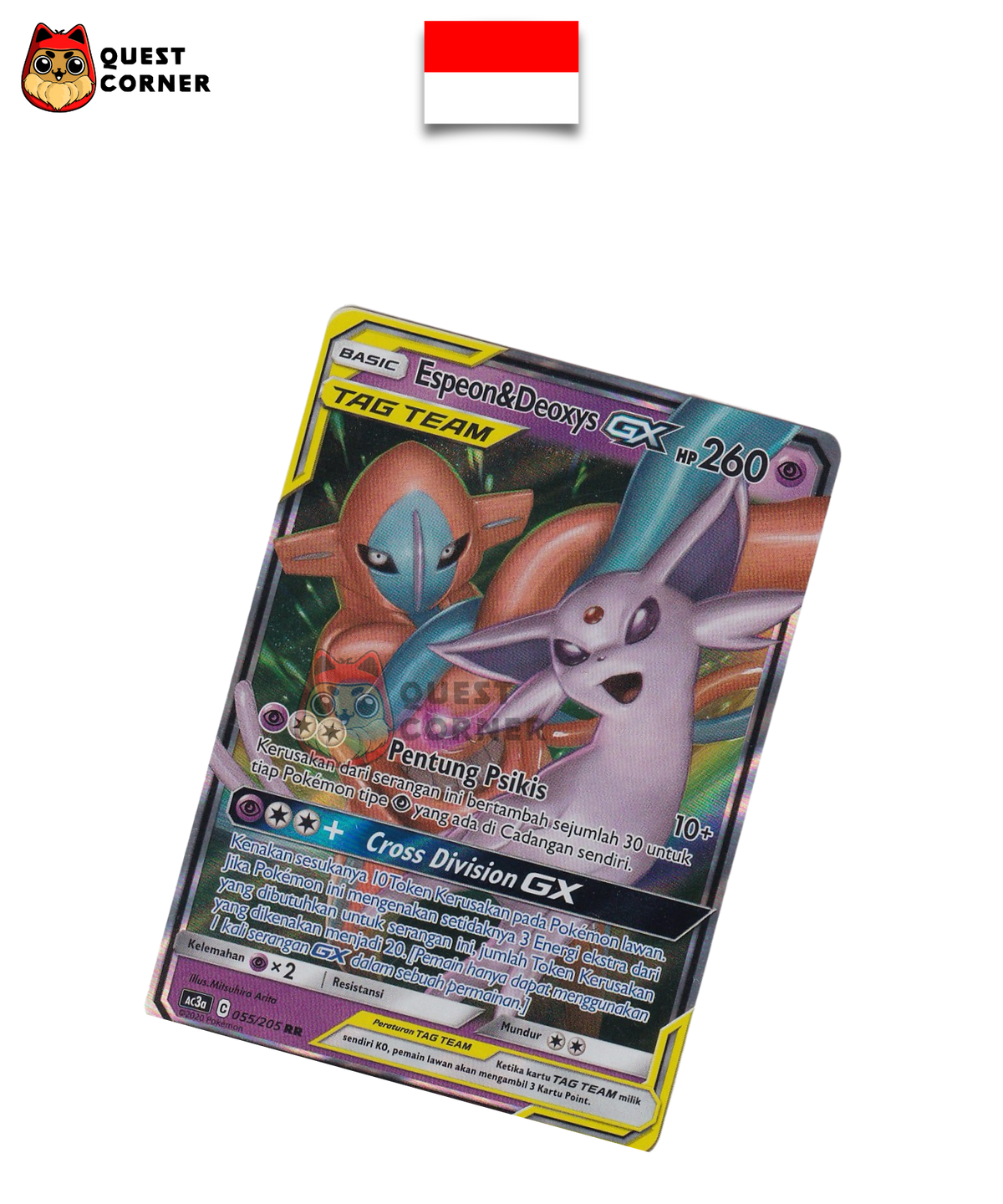 Mentali & Deoxys GX 055/205 – RR – Indonésien - Quest Corner